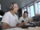 Tom Vinson, NY0V/mm, on the Mermaid Vigilance, with the ship's education officer Sally Smith.